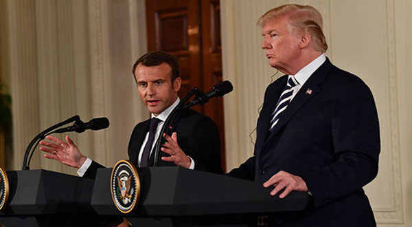 Macron and Trump